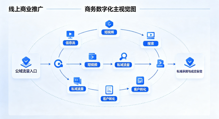 田林县线上商业推广怎么做？全域流量闭环搭建与低成本转化实战指南